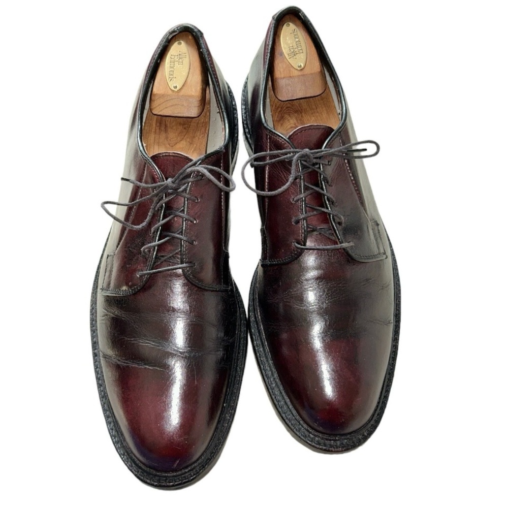 Allen Edmonds Leeds Oxblood Leather Oxfords Size 11.5B Quiet Luxury Old Money